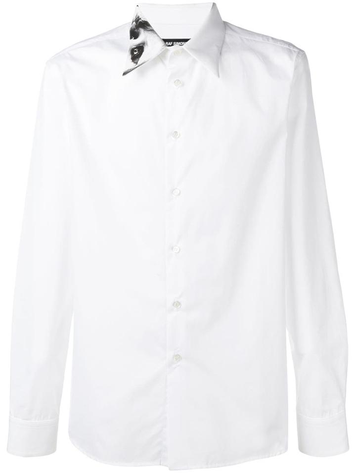Raf Simons Collar Print Shirt - White
