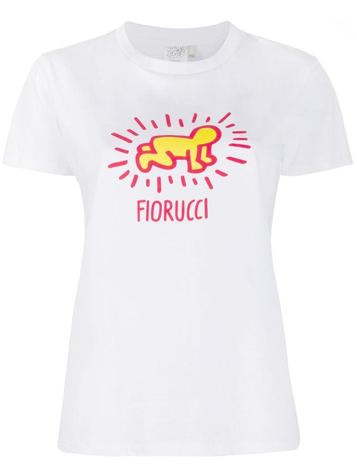 Fiorucci X Keith Haring Slim-fit T-shirt - White