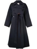 Roksanda Colour Block Trench Coat - Blue