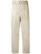 Ter Et Bantine - Belted Trousers - Women - Cotton - 42, Nude/neutrals, Cotton