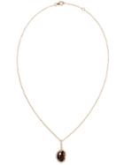 Saqqara 18k Rose Gold Sliced Diamond Necklace, Women's, Brown