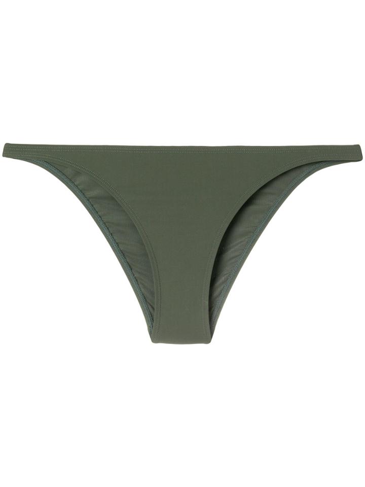 Tory Burch Solid Low-rise Hipsters - Green
