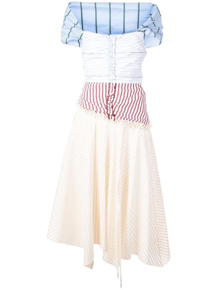 Rosie Assoulin Patchwork-style Day Dress - Multicolour