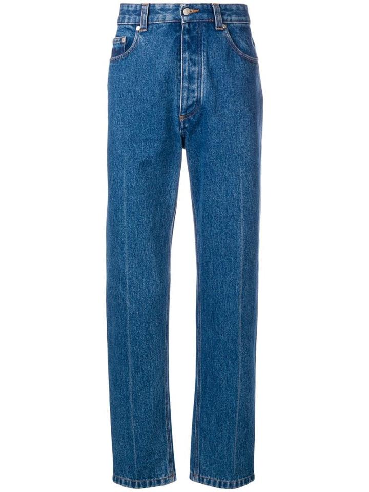 Ami Paris Straight Fit Jeans - Blue