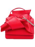 No21 Knotted Shoulder Bag, Women's, Red, Calf Leather