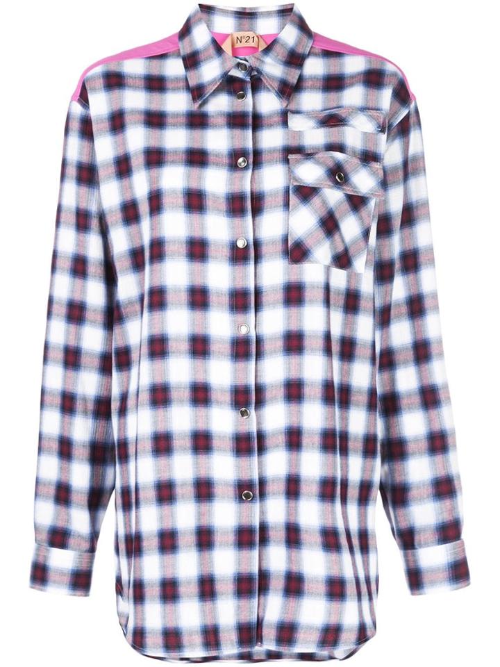 No21 Plaid Top - Blue