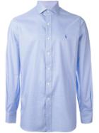 Polo Ralph Lauren Checked Button Down Shirt, Men's, Size: 15, Blue, Cotton