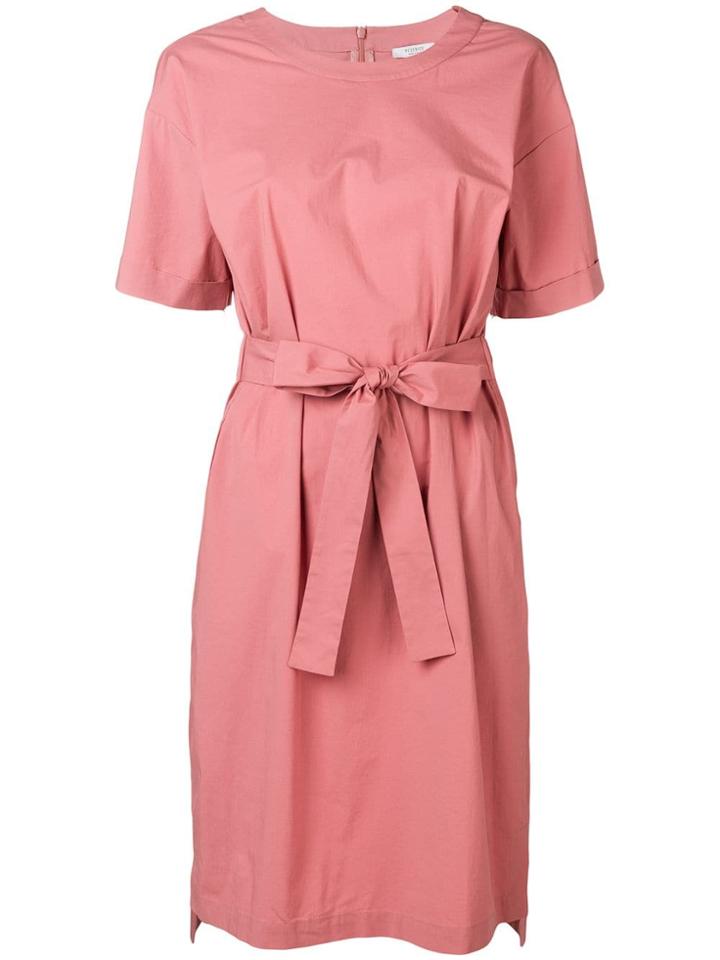 Peserico Belted T-shirt Dress - Pink