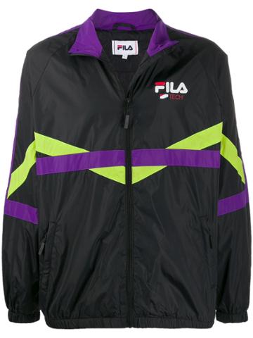 Fila Contrast Stripes Sports Jacket - Black
