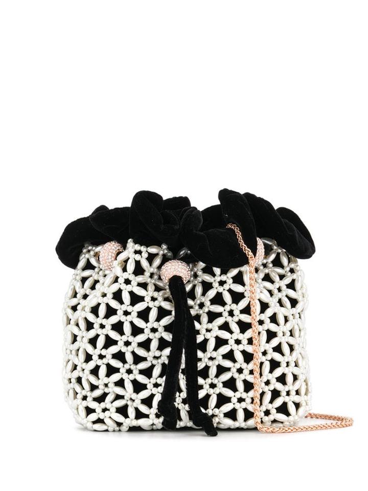 Sophia Webster Pearl Caged Tote Bag - Black