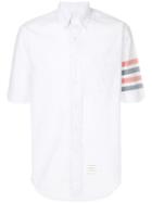 Thom Browne Woven 4-bar Armband Poplin Shirt - White