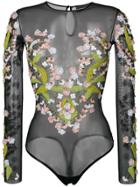 Amen Flower Embellished Body - Black