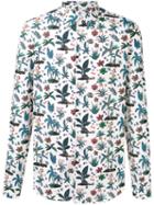 Ps By Paul Smith Floral Print Shirt, Men's, Size: Small, White, Cotton