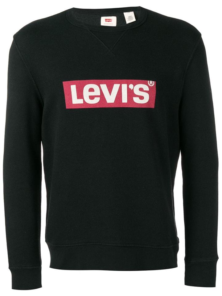 Levi's Logo Print Jumper - Black