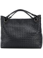 Bottega Veneta Intrecciato Weave Tote - Black