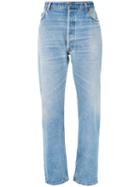 Re/done - Straight Jeans - Women - Cotton - 28, Blue, Cotton