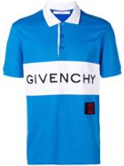 Givenchy Front Logo Polo Shirt - Blue