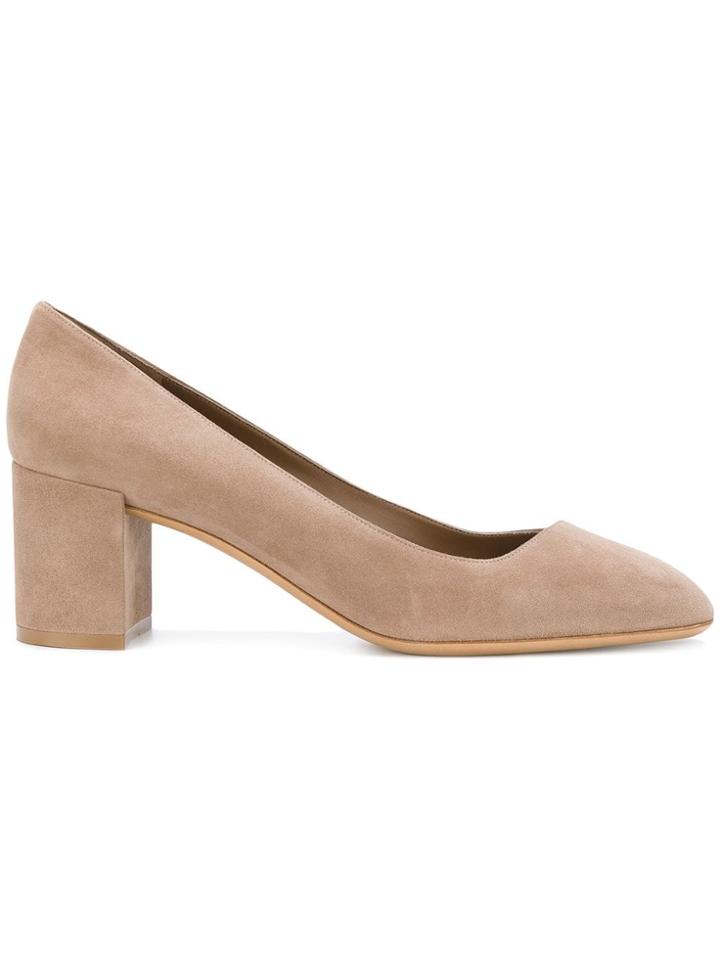 Salvatore Ferragamo Block Heel Pumps - Neutrals