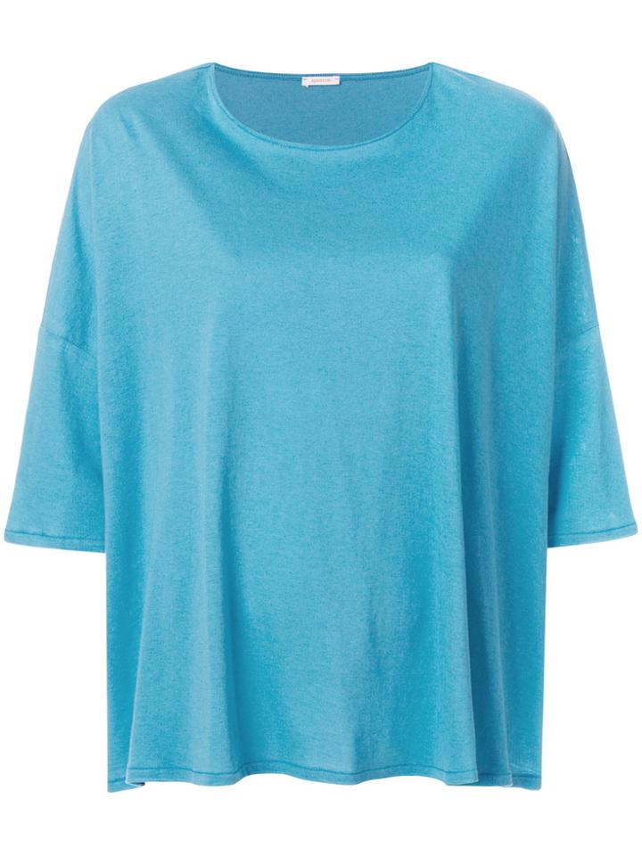 Apuntob Drop Shoulder T-shirt - Blue