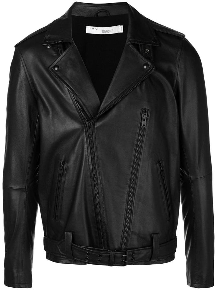 Iro Slim-fit Biker Jacket - Black
