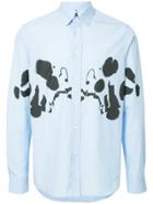 Oamc Smudge Print Shirt - Blue