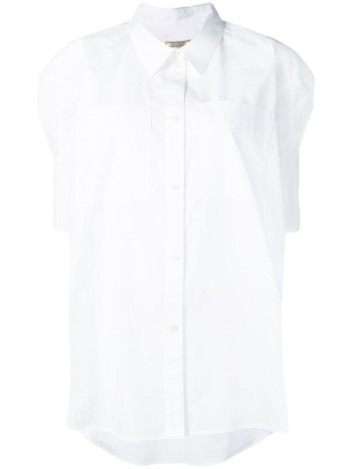 Nina Ricci High Low Hem Shirt - White