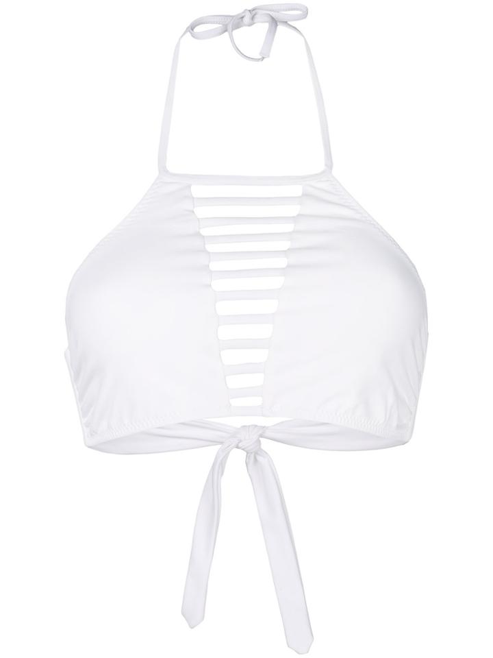 Melissa Odabash Cut-out Detail Bikini Top - White