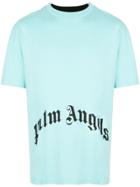 Palm Angels Skull Print T-shirt - Blue