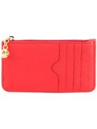 Alexander Mcqueen Skull Charm Cardholder - Red