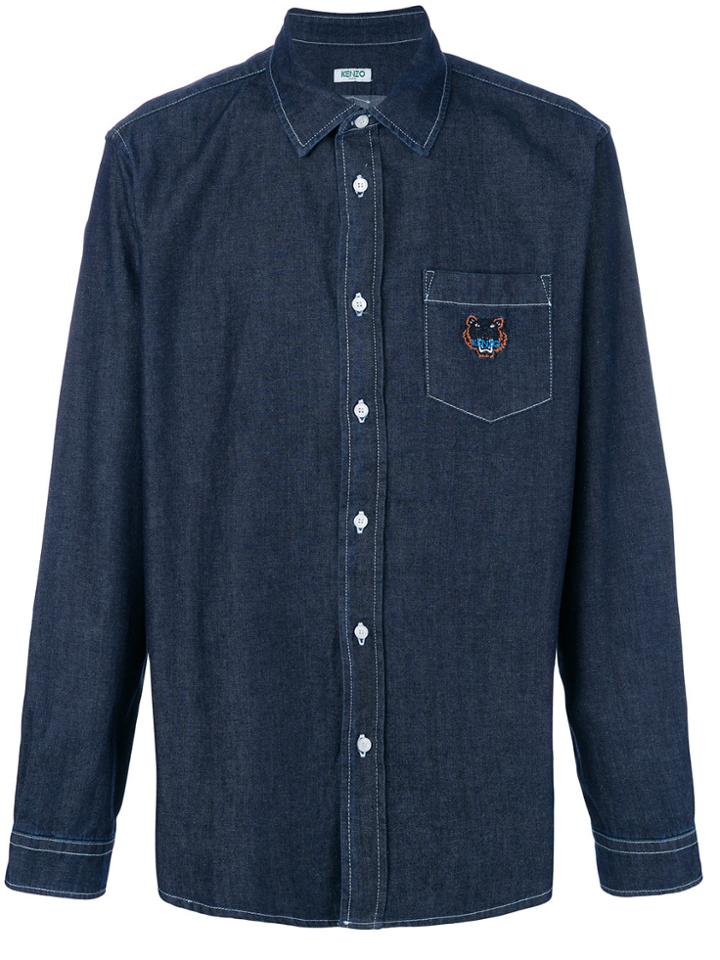 Kenzo Tiger Crest Shirt - Blue