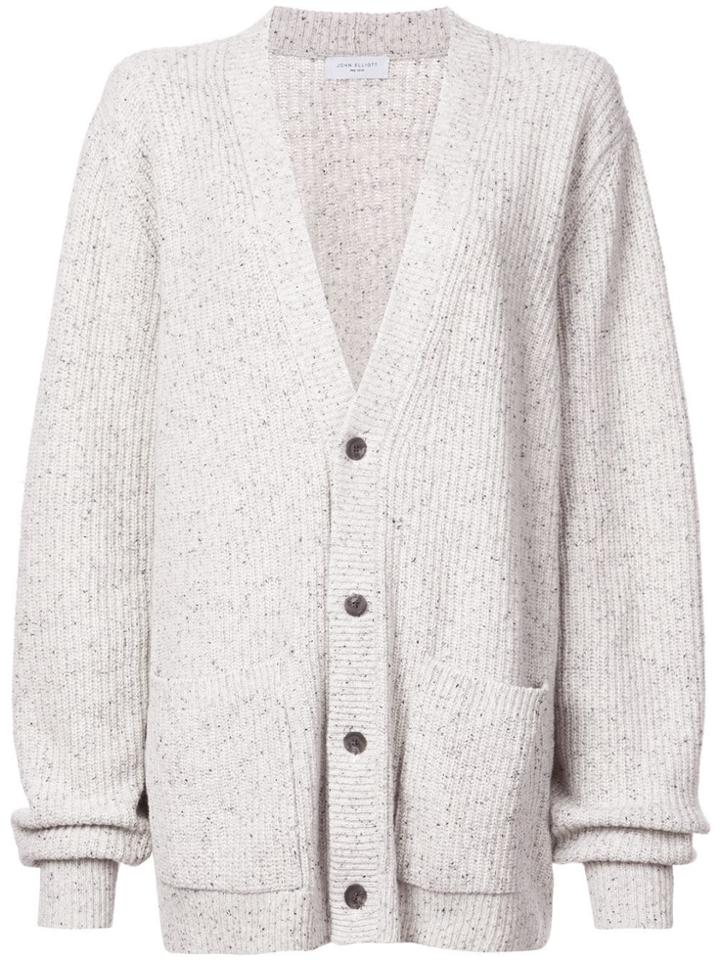 John Elliott V-neck Button Cardigan - Grey
