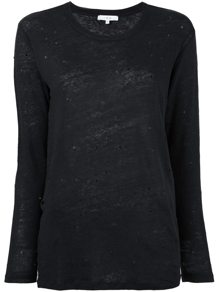 Iro 'marvina' Sweater, Women's, Size: Small, Black, Linen/flax