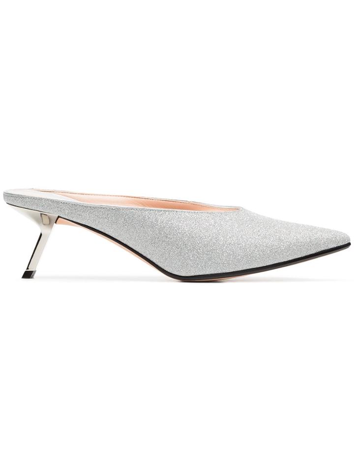 Alchimia Di Ballin Aster 55 Glitter Mules - Metallic