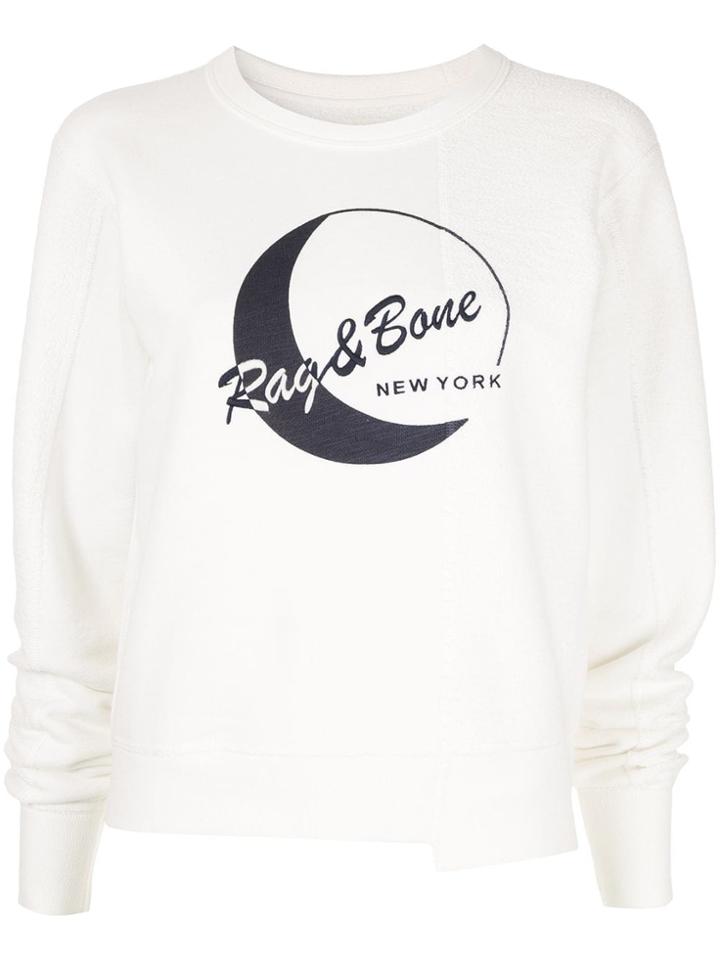 Rag & Bone Logo Print Sweatshirt - White