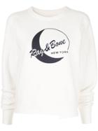 Rag & Bone Logo Print Sweatshirt - White