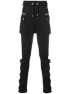 Balmain Skinny Cargo-style Track Trousers - Black