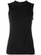 Y-3 Layered Racer Back Vest, Women's, Size: Medium, Black, Cotton/spandex/elastane