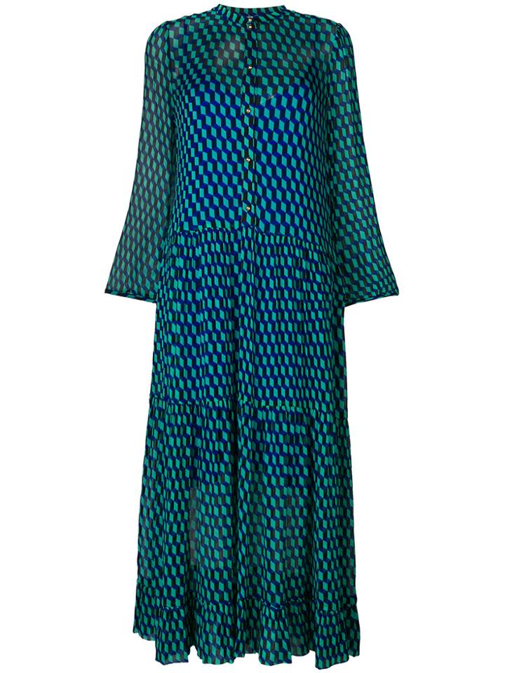 Baum Und Pferdgarten Geometric Print Dress - Green
