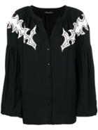 Wandering Shoulder Patch Cardigan - Black