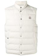 Moncler Classic Padded Gilet, Men's, Size: 2, Nude/neutrals, Polyamide/feather Down/nylon