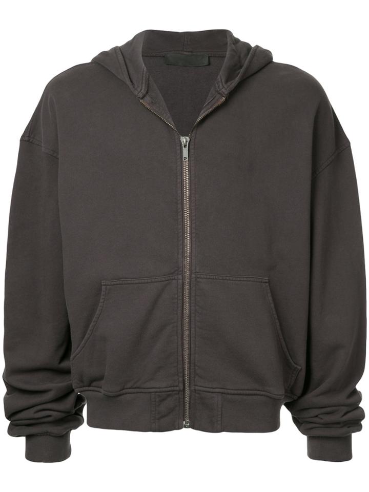 Haider Ackermann Relaxed Zip-up Hoodie - Grey