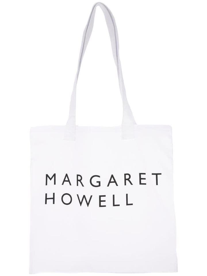 Margaret Howell Logo Shopper Tote - White