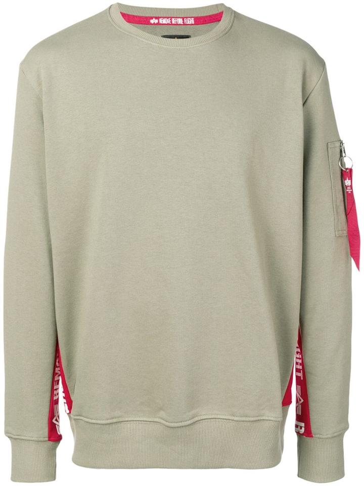 Alpha Industries Remove Before Flight Sweatshirt - Green
