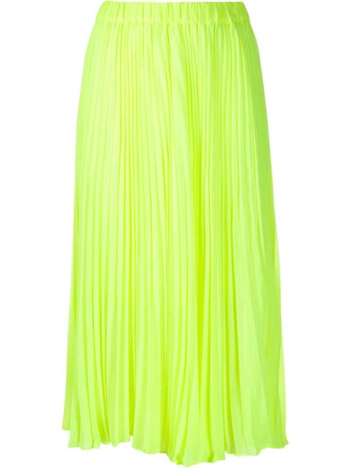 Michael Michael Kors Pleated Mid-length Skirt - Yellow