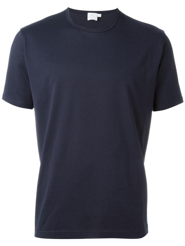 Sunspel Basic T-shirt, Men's, Size: Xl, Blue, Cotton