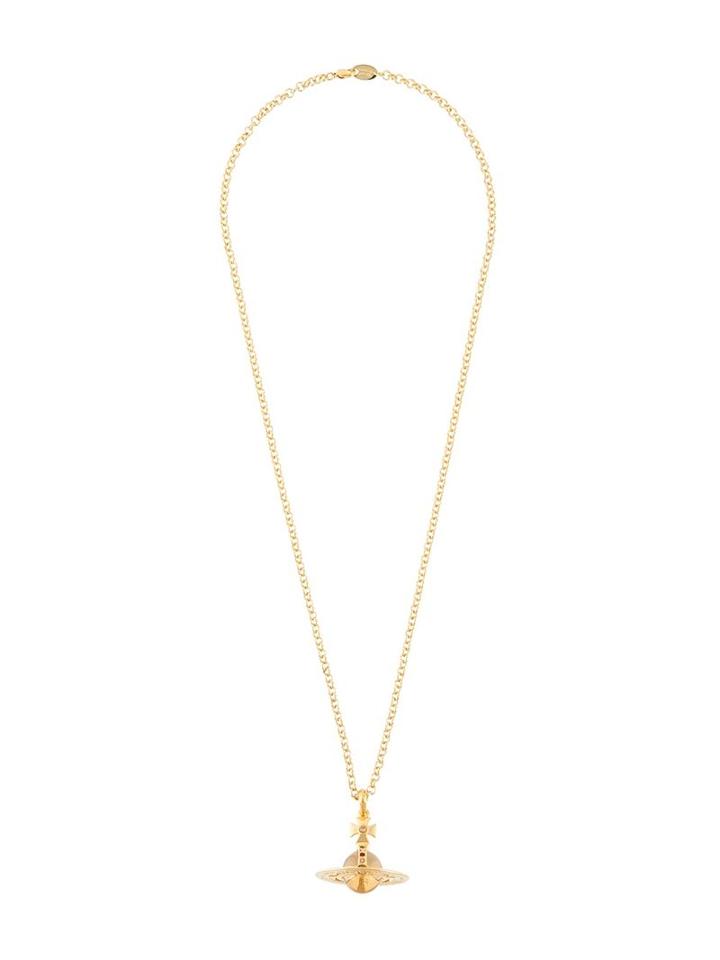 Vivienne Westwood Crystal-embellished Chain Necklace, Women's, Metallic