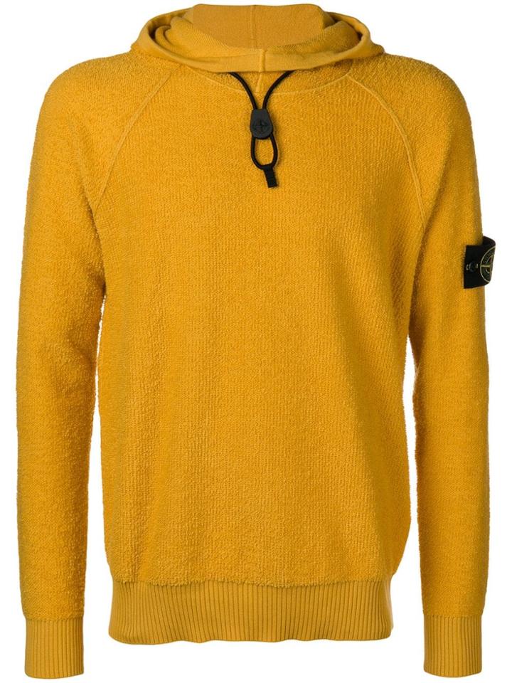 Stone Island Textured Hoody - Yellow & Orange