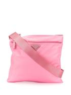 Prada Pre-owned Logo Plaque Crossbody Bag - Pink