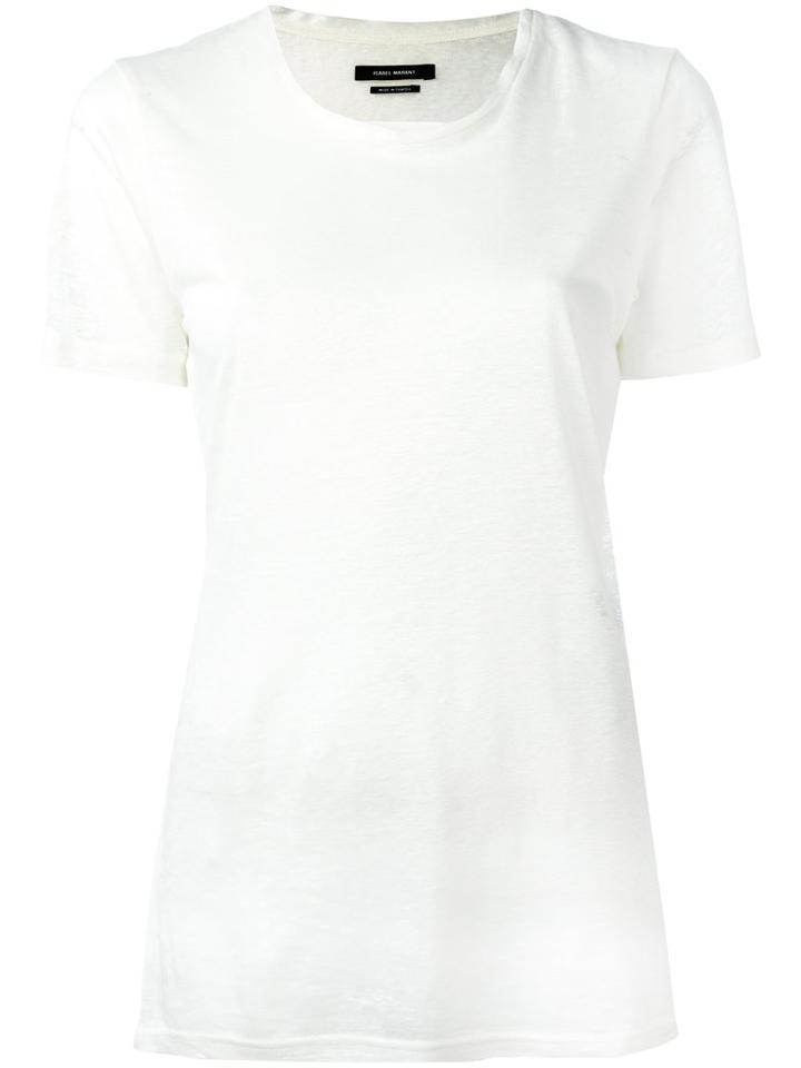 Isabel Marant Madjo T-shirt, Women's, Size: Medium, White, Linen/flax