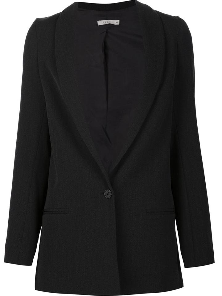 6397 Shawl Collar Blazer, Women's, Size: Small, Black, Spandex/elastane/wool
